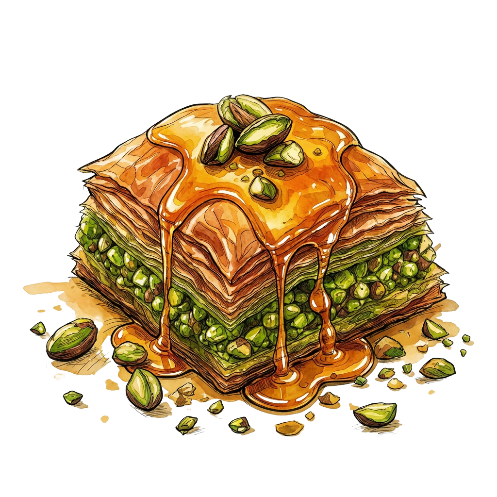 „Baklava mit Antep-Pistazien“ Türkiye